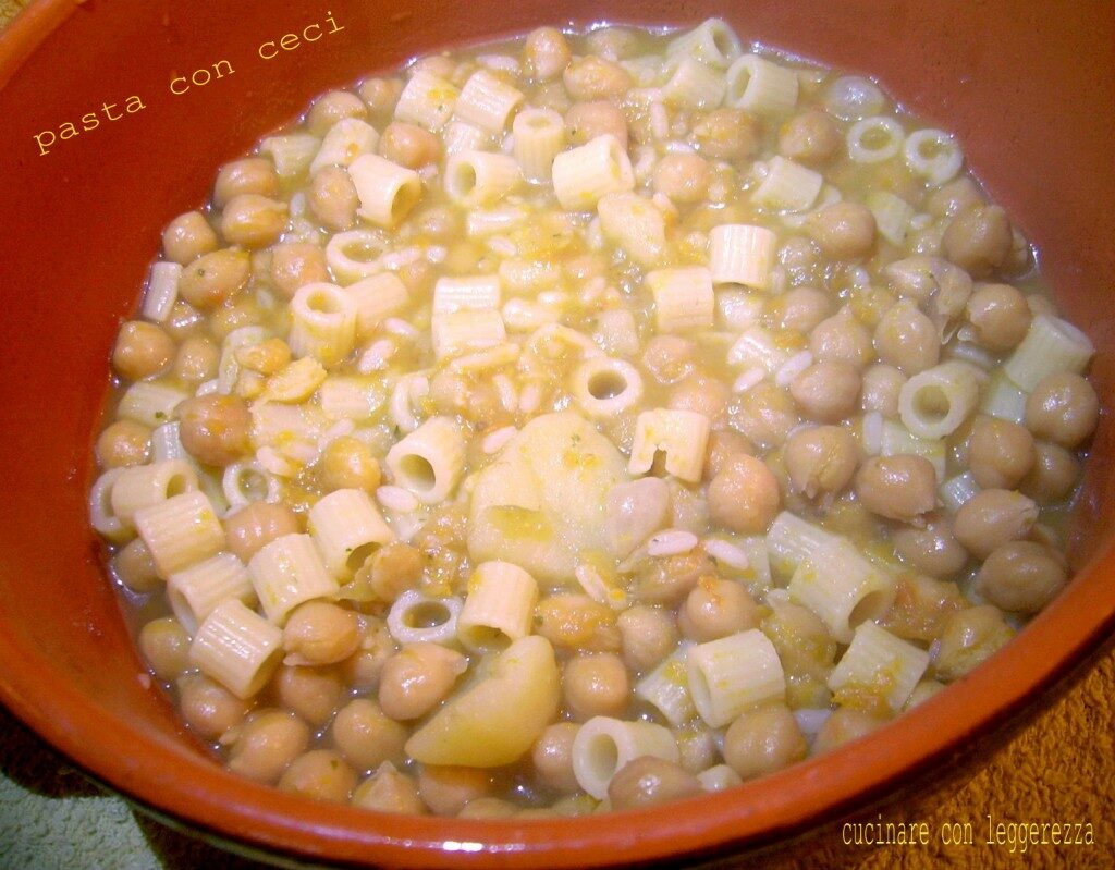 Pasta con ceci