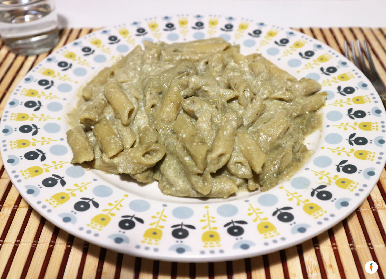 Pasta con crema di carciofi