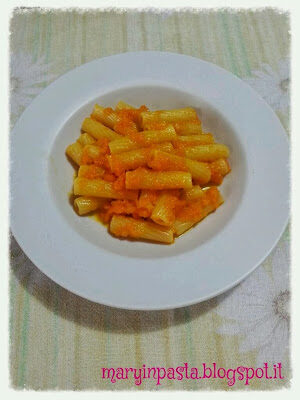 Pasta con crema di carote