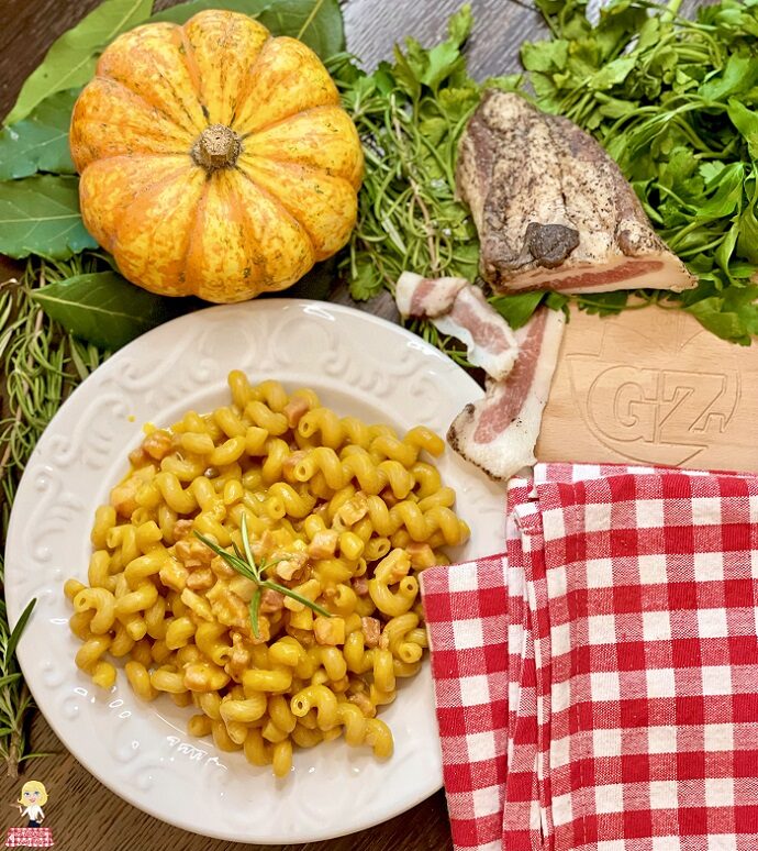 Pasta con crema di zucca