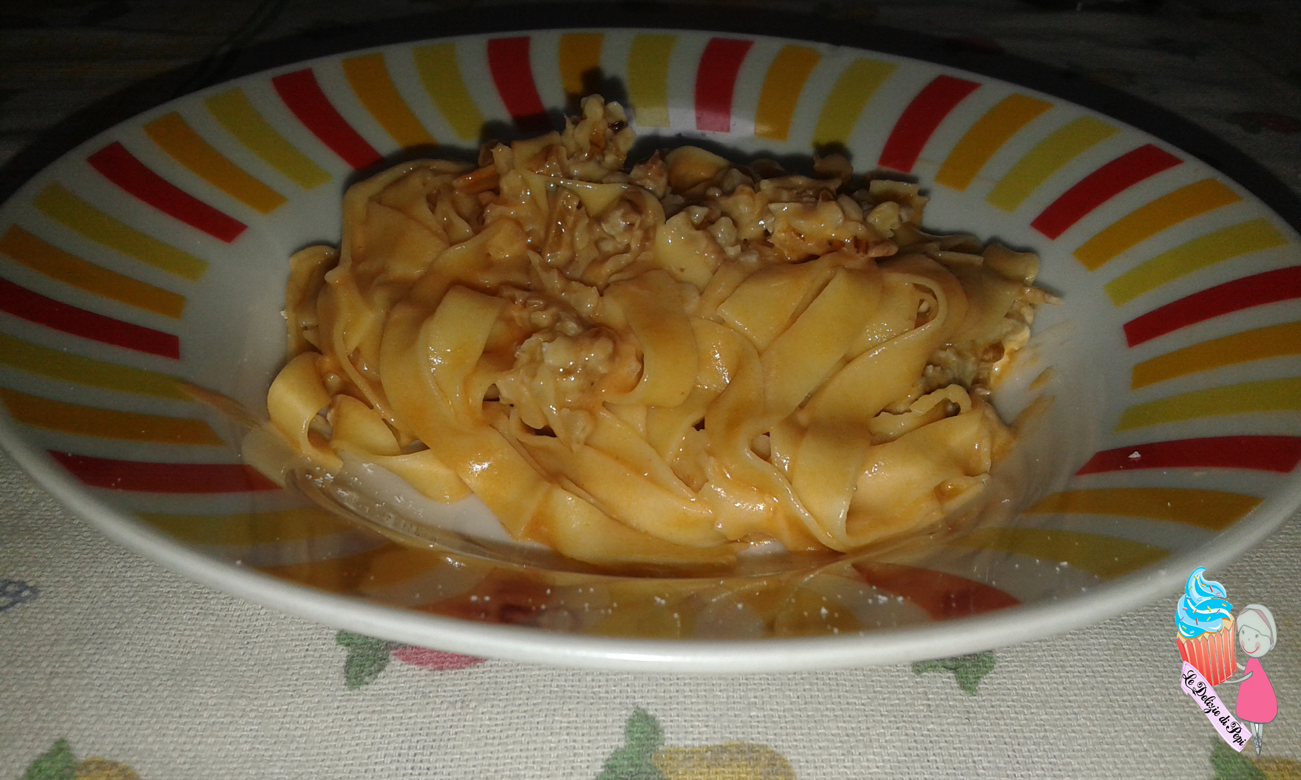 Pasta con gorgonzola e noci