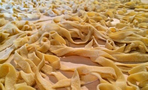 Pasta con la farina di farro.