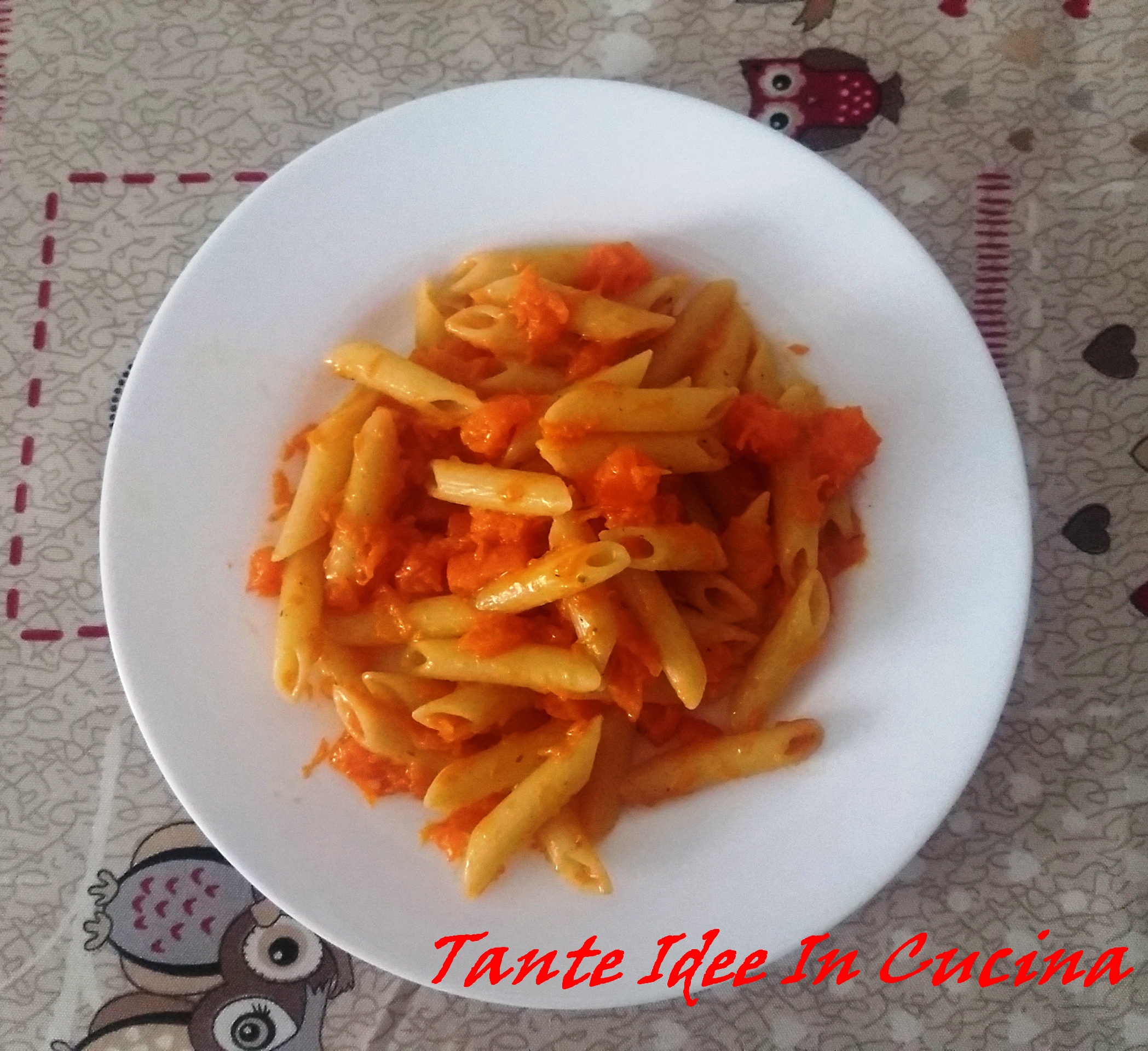 Pasta con la zucca
