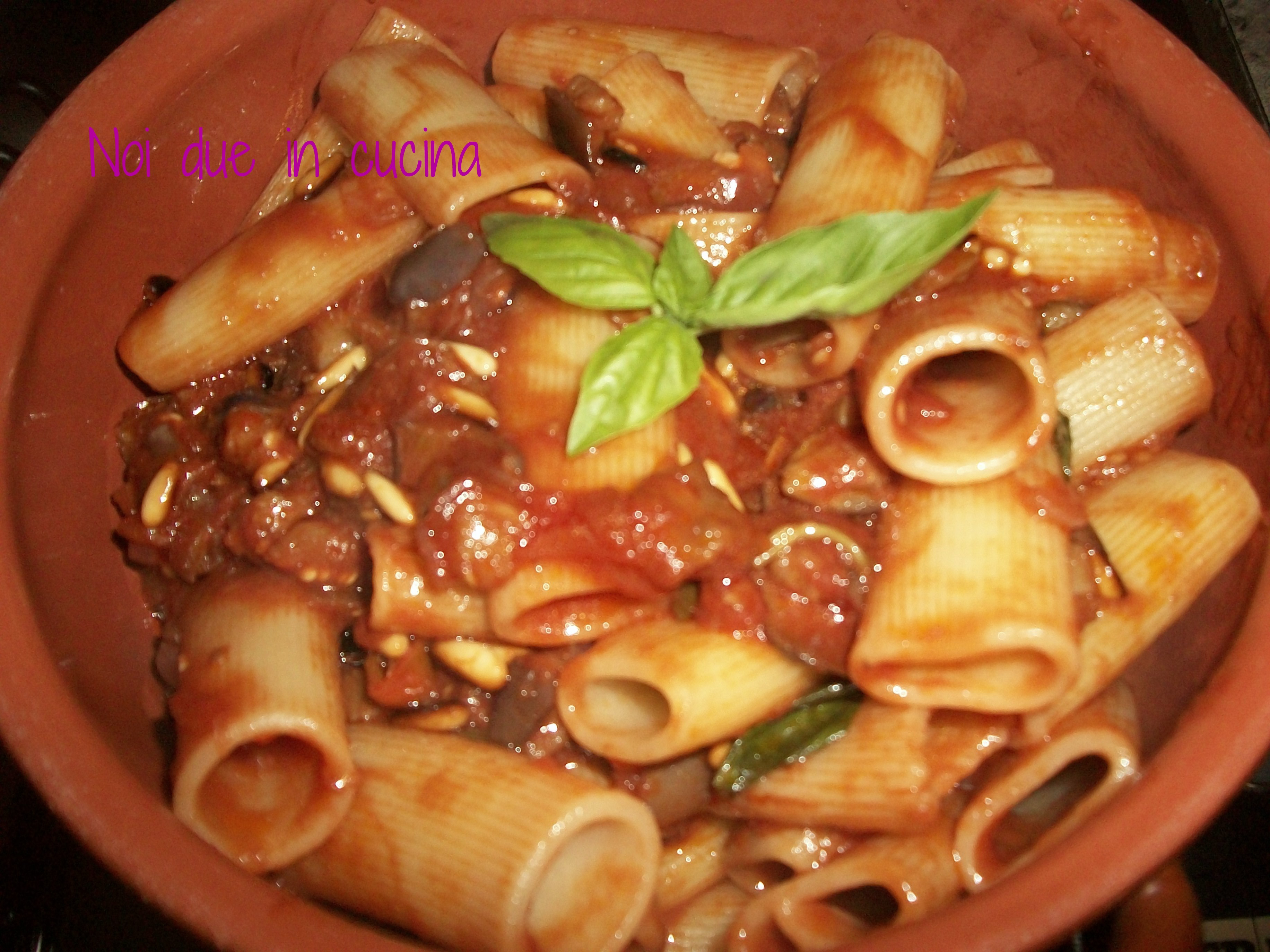 Pasta con le melanzane