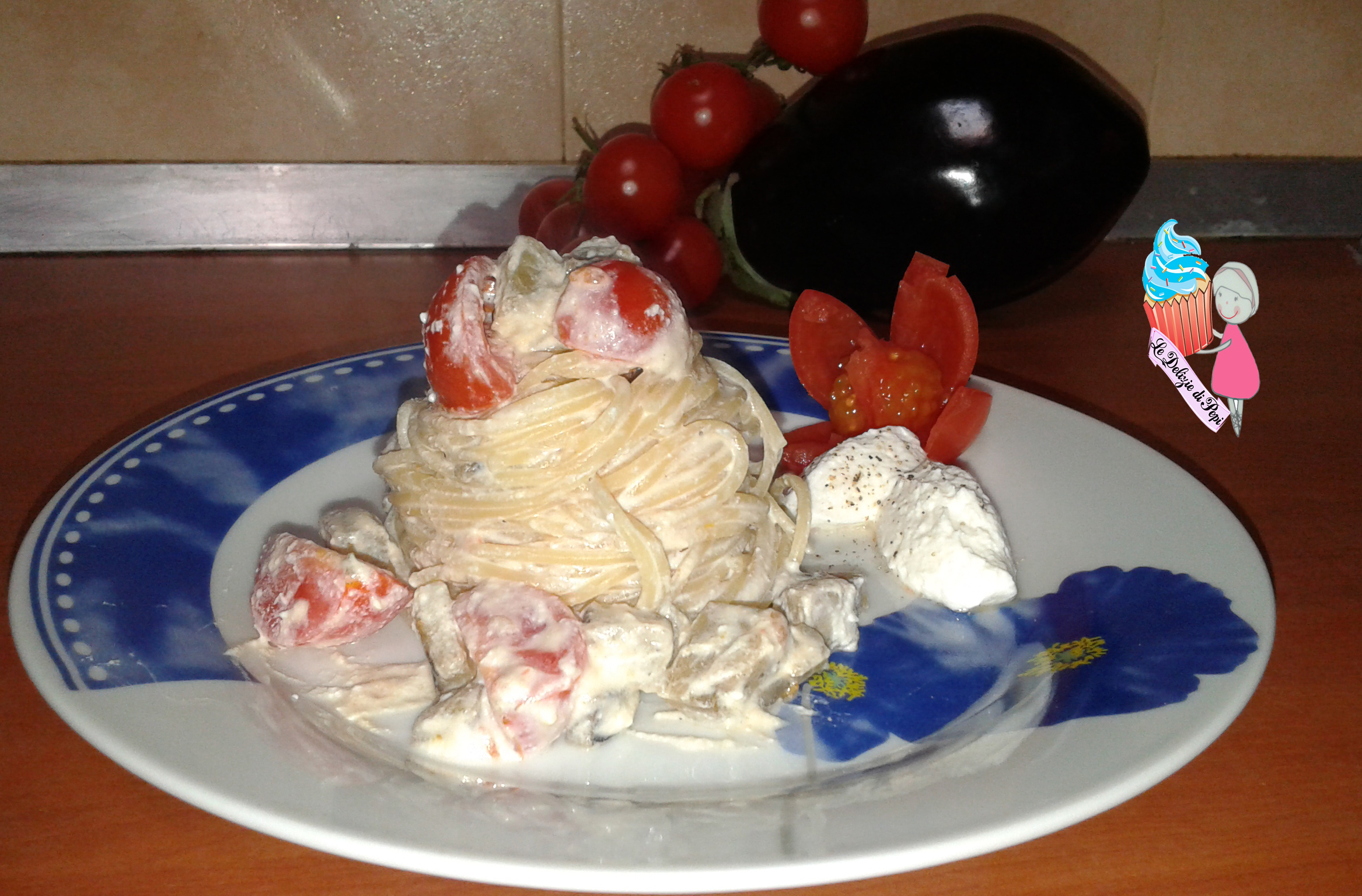 Pasta con melanzane e ricotta