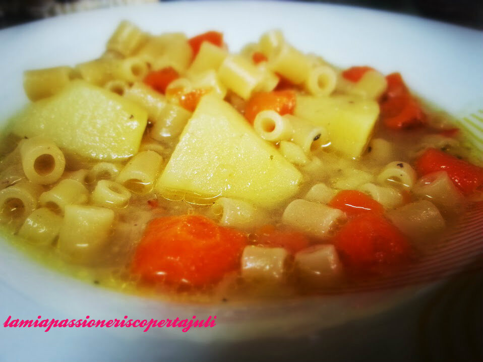 Pasta con patate e carote