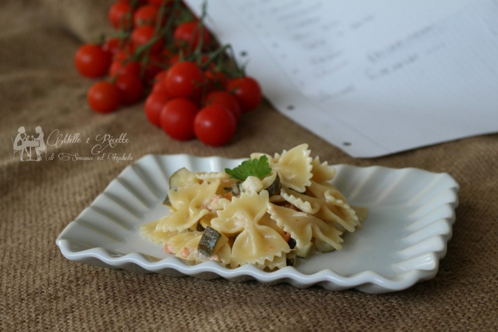 Pasta con salmone affumicato e zucchine