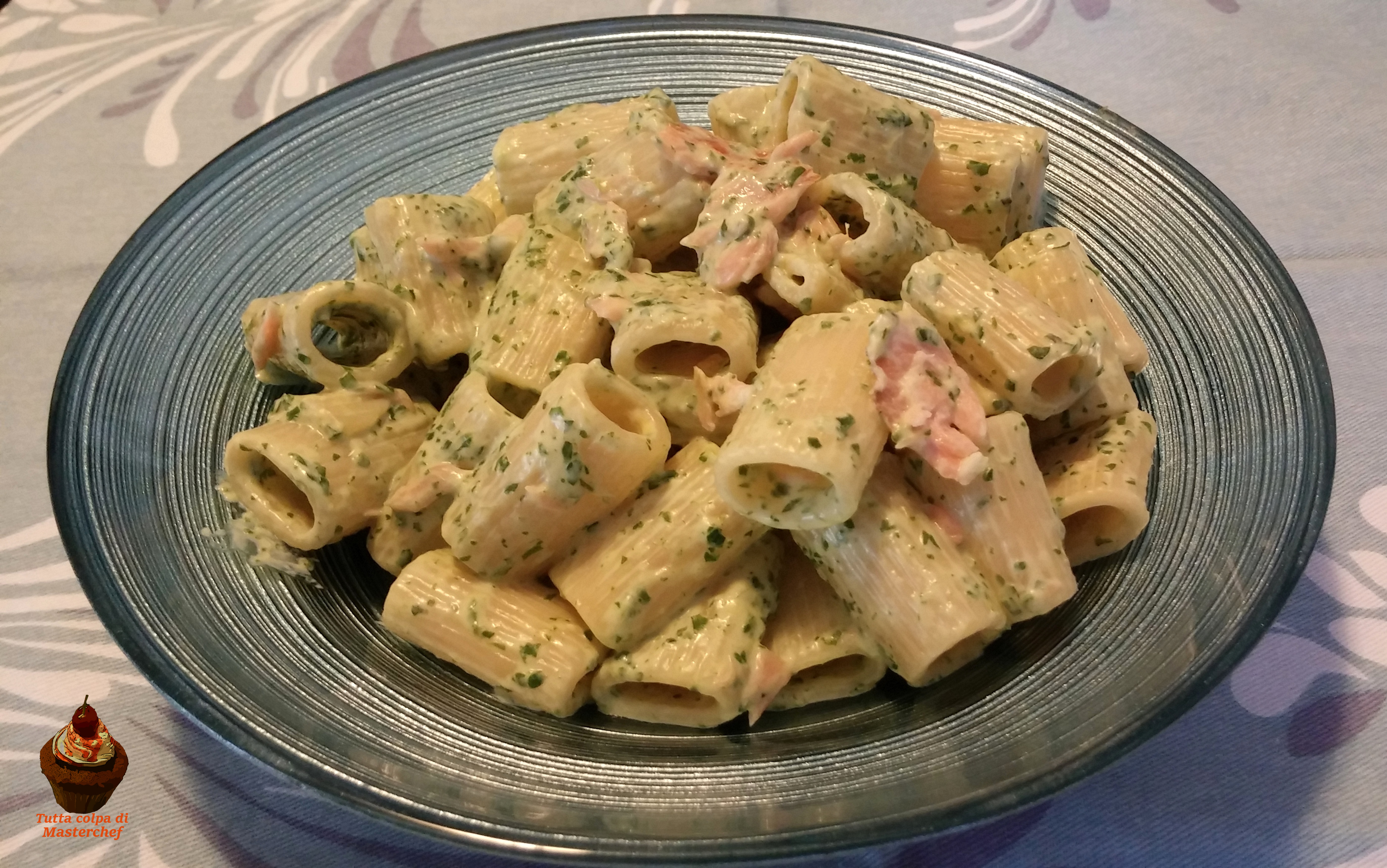 Pasta con salmone e rucola