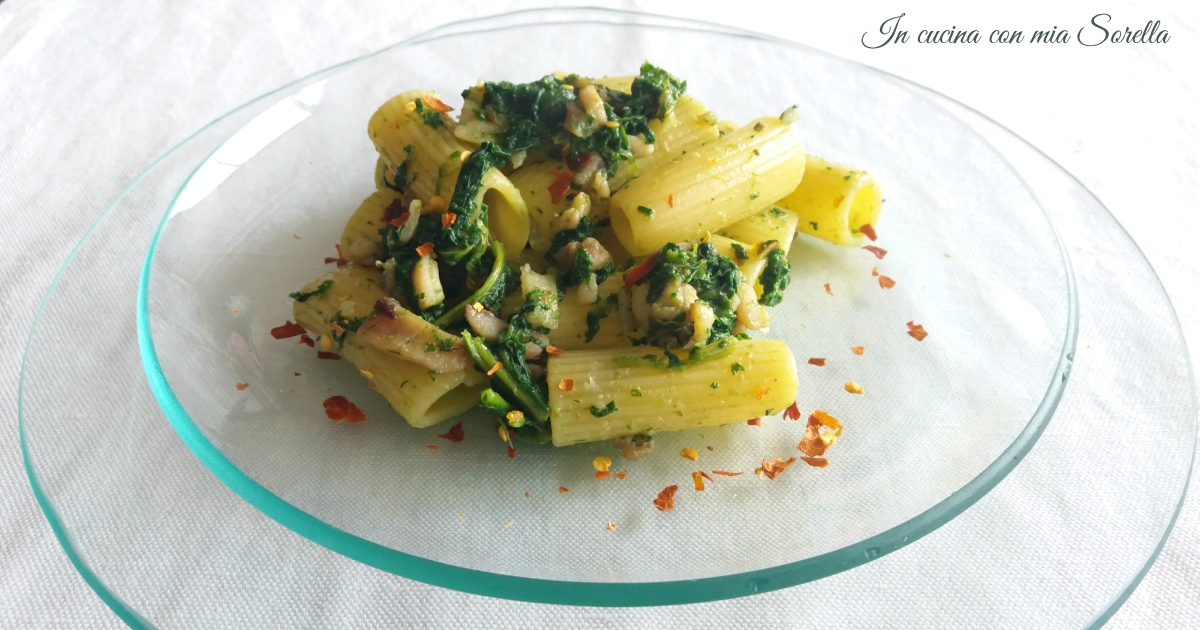 Pasta con seppie e cime di rapa
