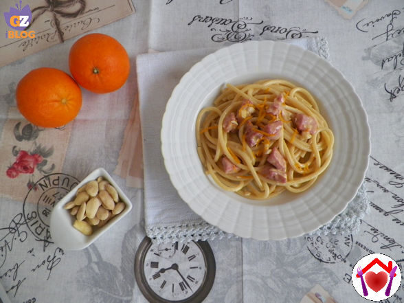 Pasta con tonno e arancia