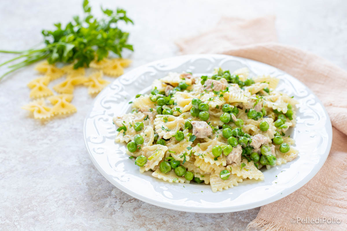 Pasta con tonno e piselli
