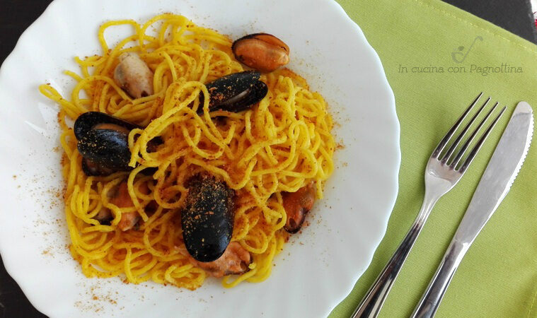 Pasta con zafferano al profumo di mare