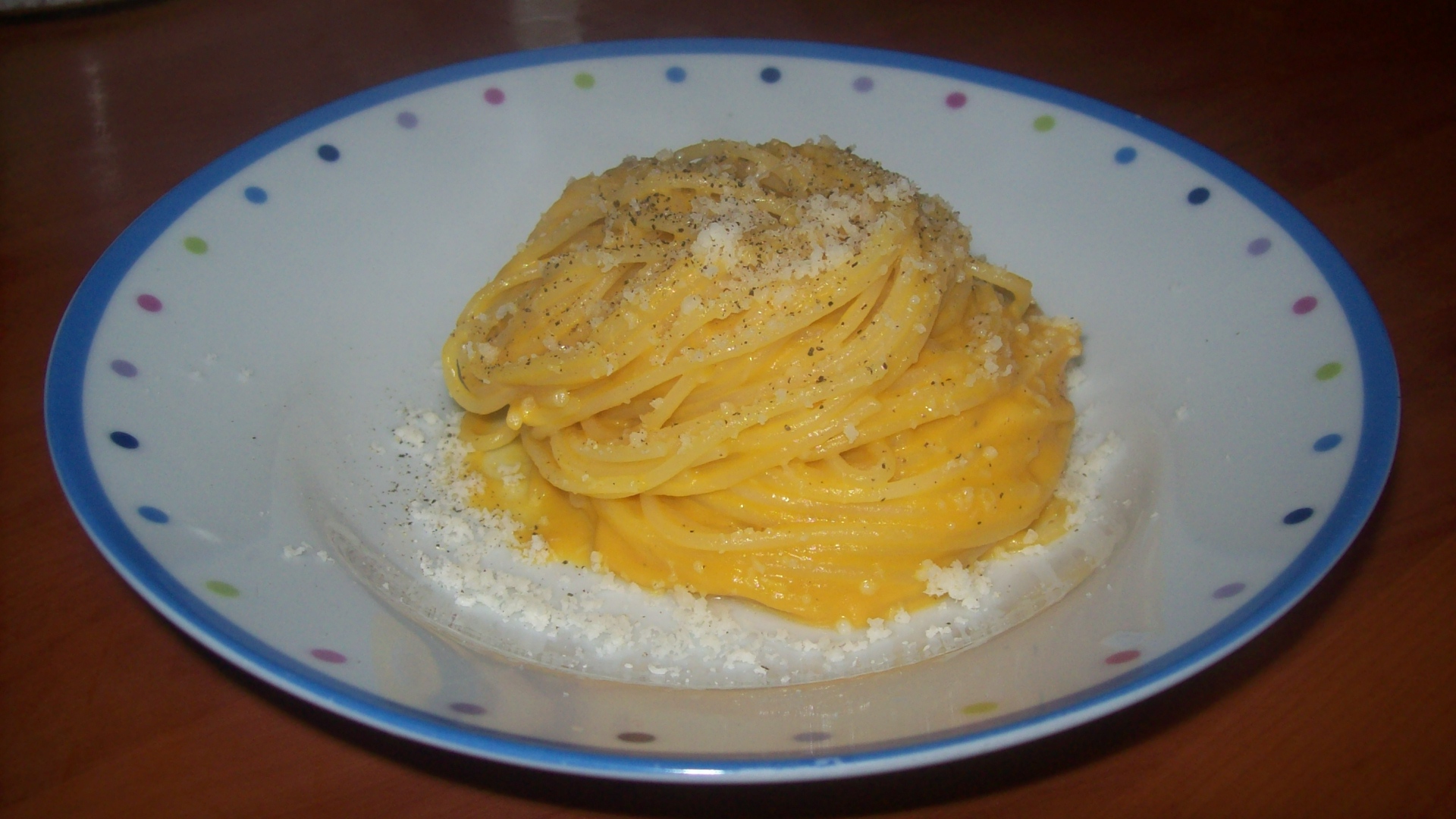 Pasta con zucca e gorgonzola