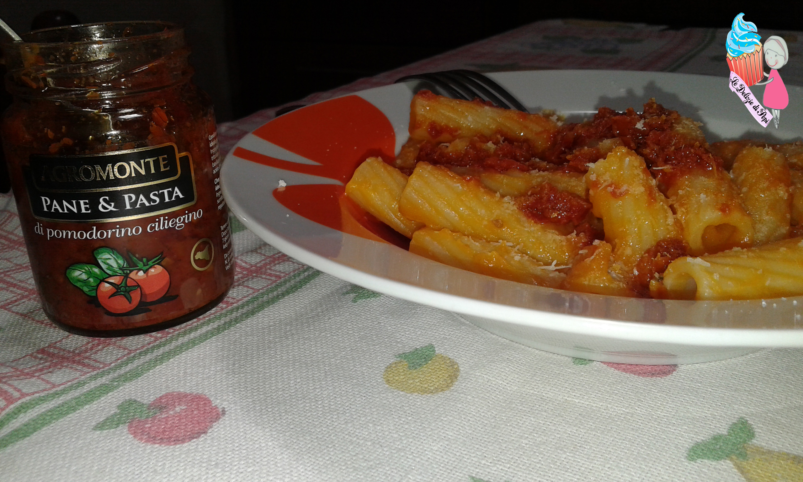 Pasta con zucca e pomodorini
