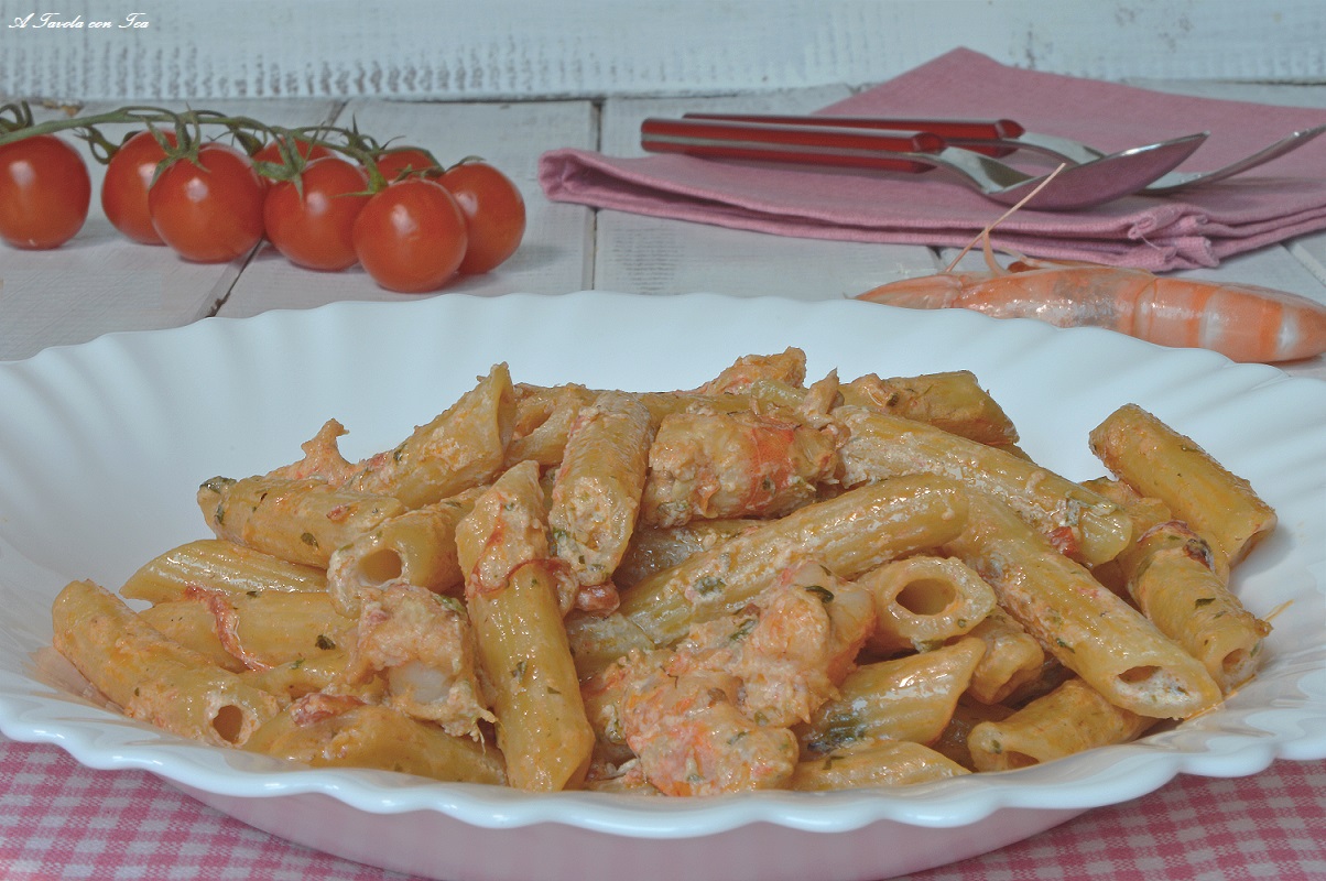 Pasta cremosa ai gamberi ricetta