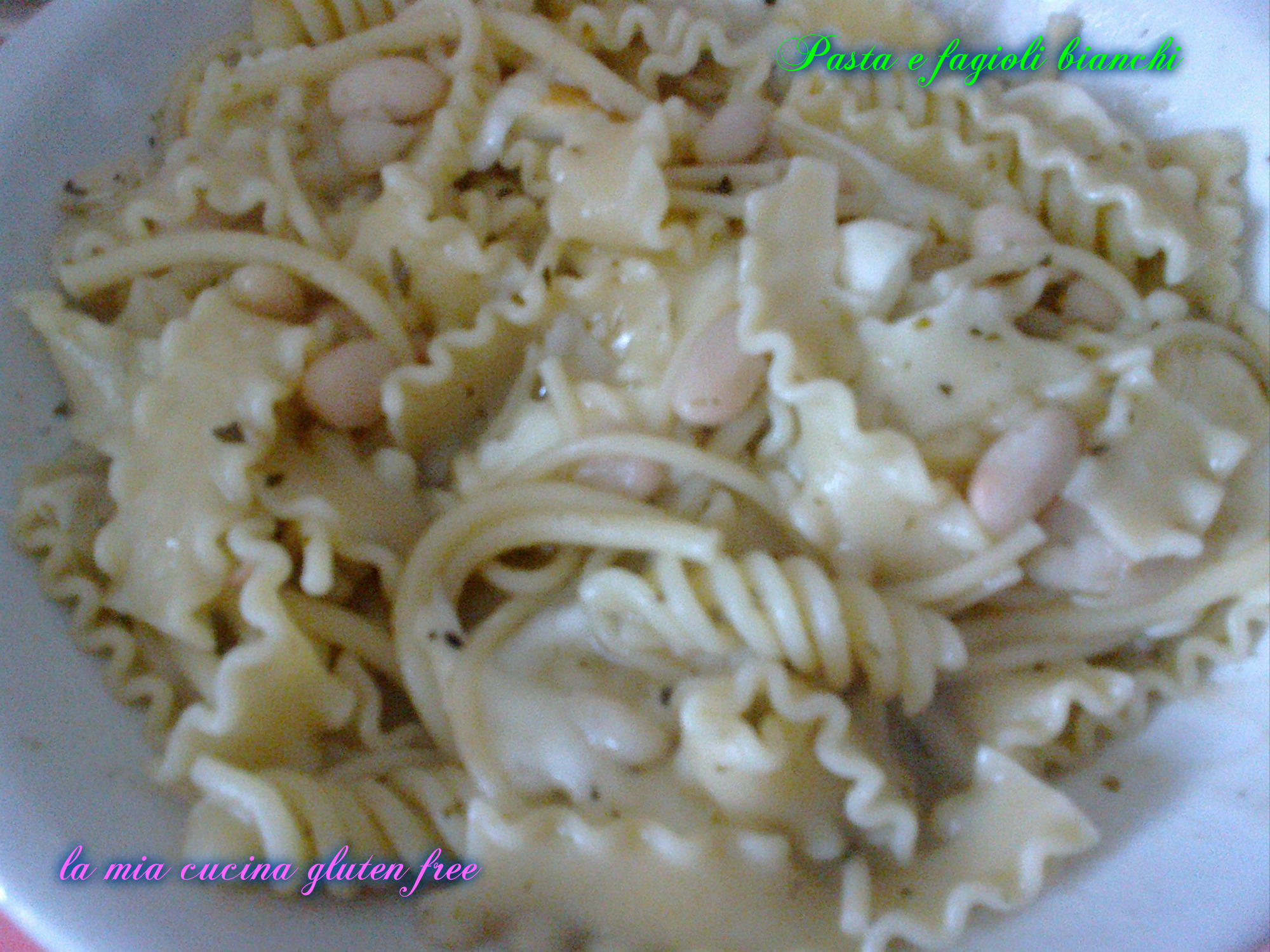 Pasta e fagioli bianca gluten free