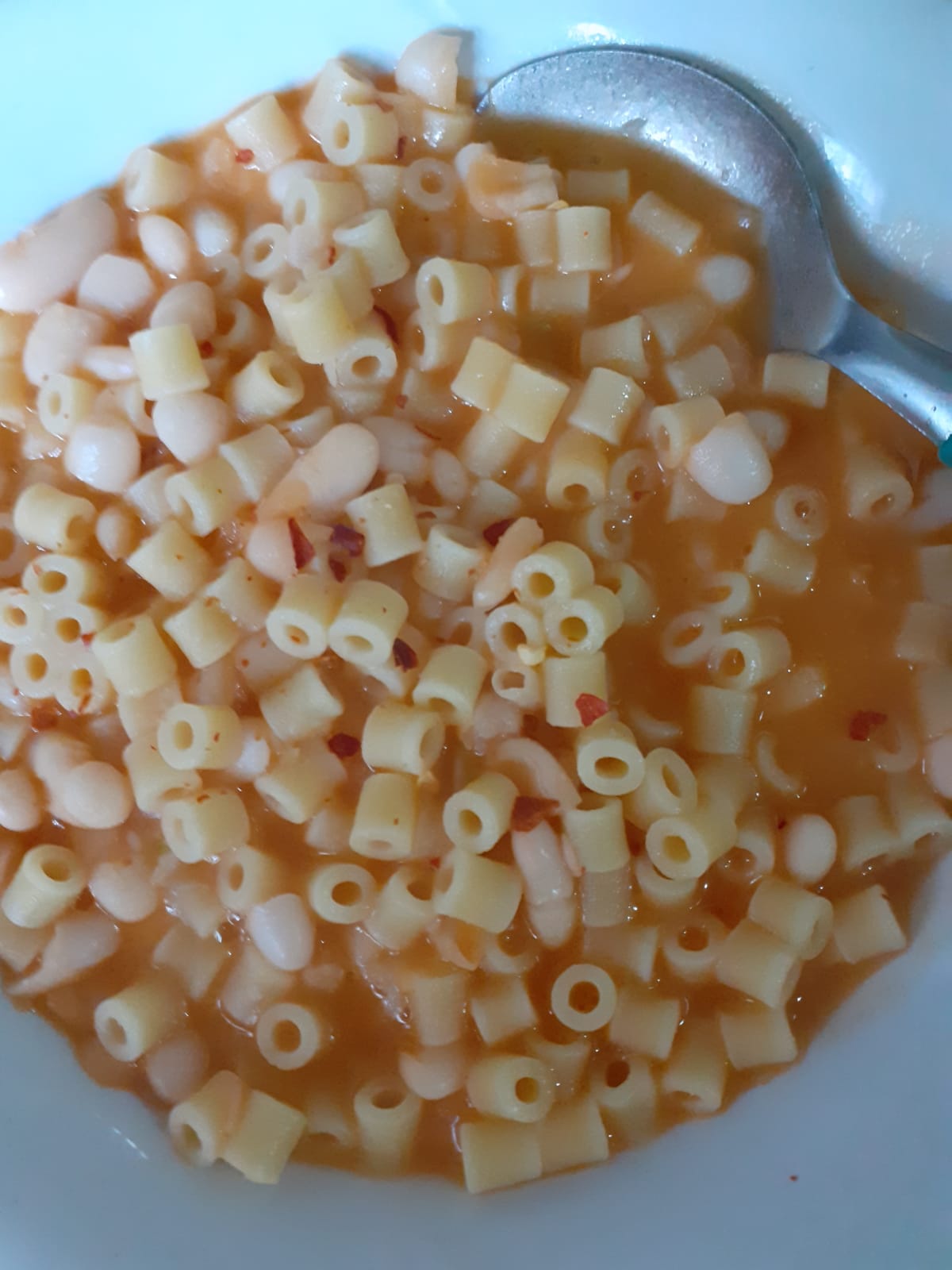 Pasta e fagioli cannellini