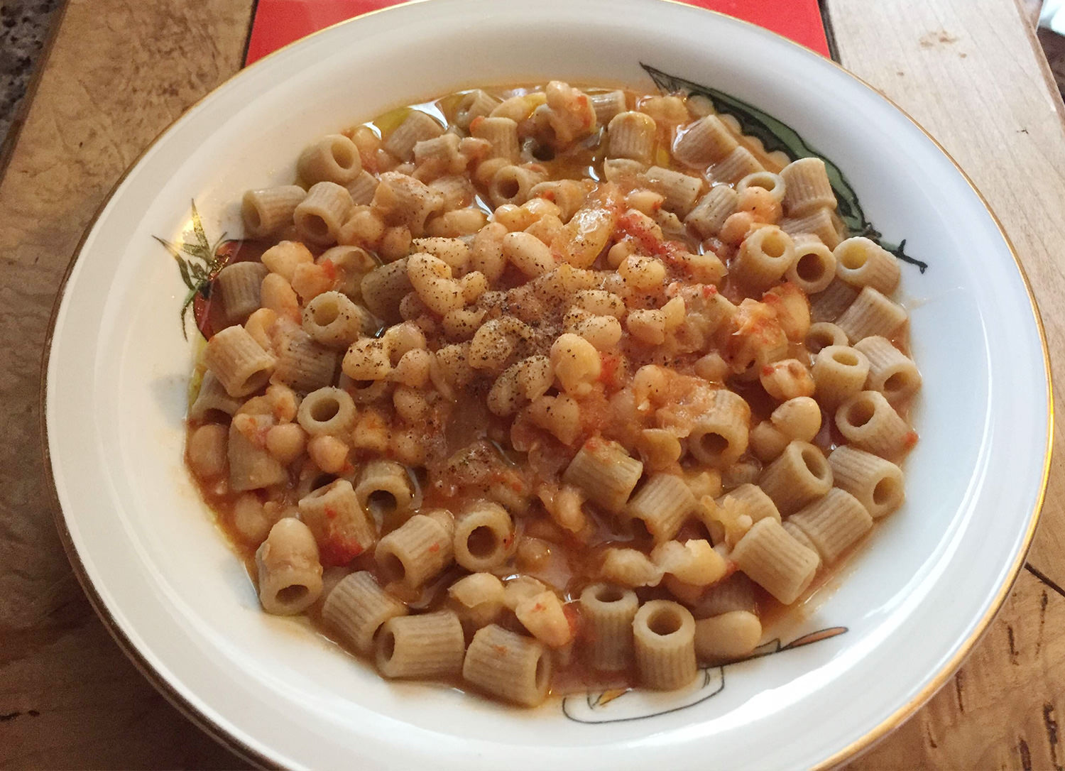 Pasta e fagioli cannellini