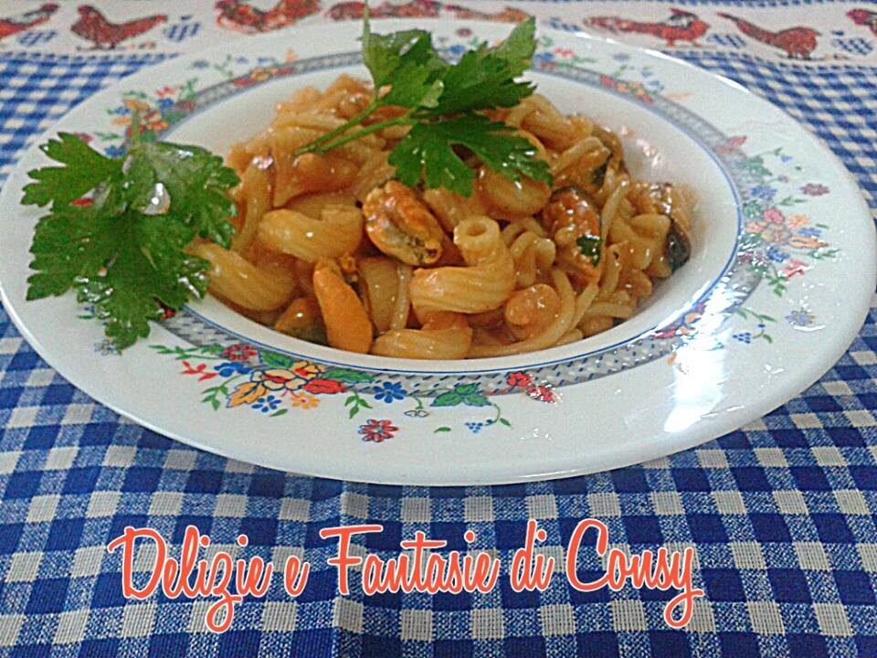 Pasta e fagioli con cozze