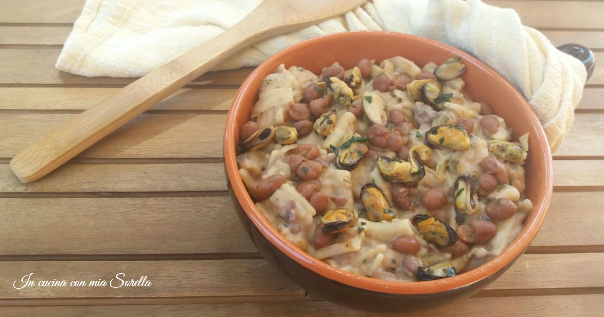 Pasta e fagioli con le cozze