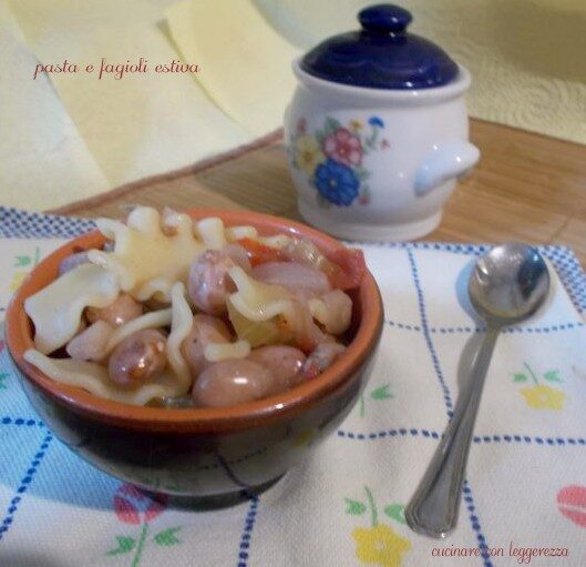 Pasta e fagioli estiva