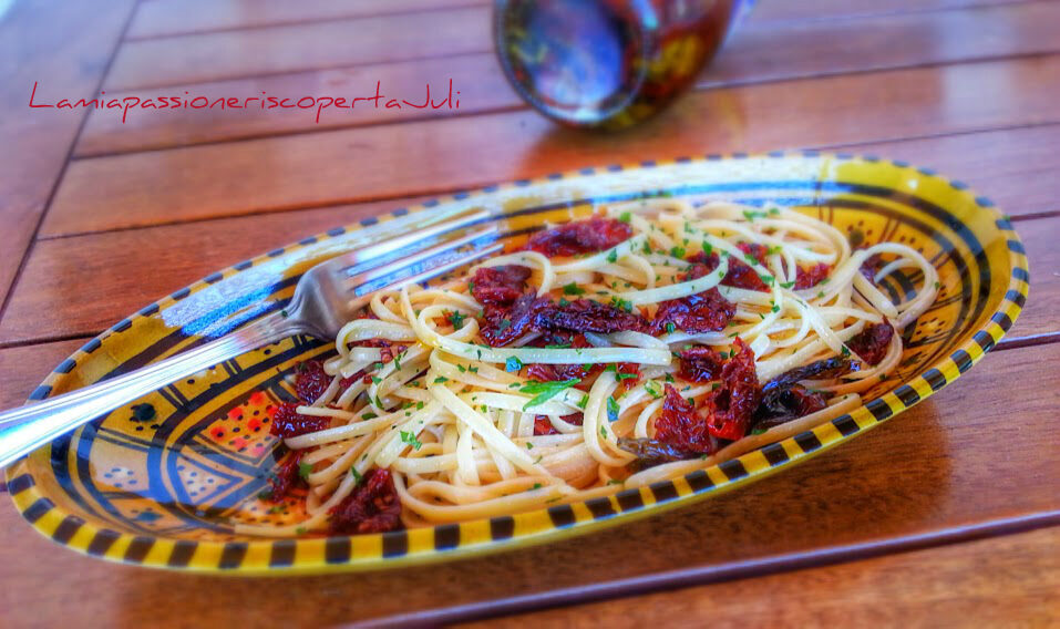 Pasta e olio di pomodori secchi