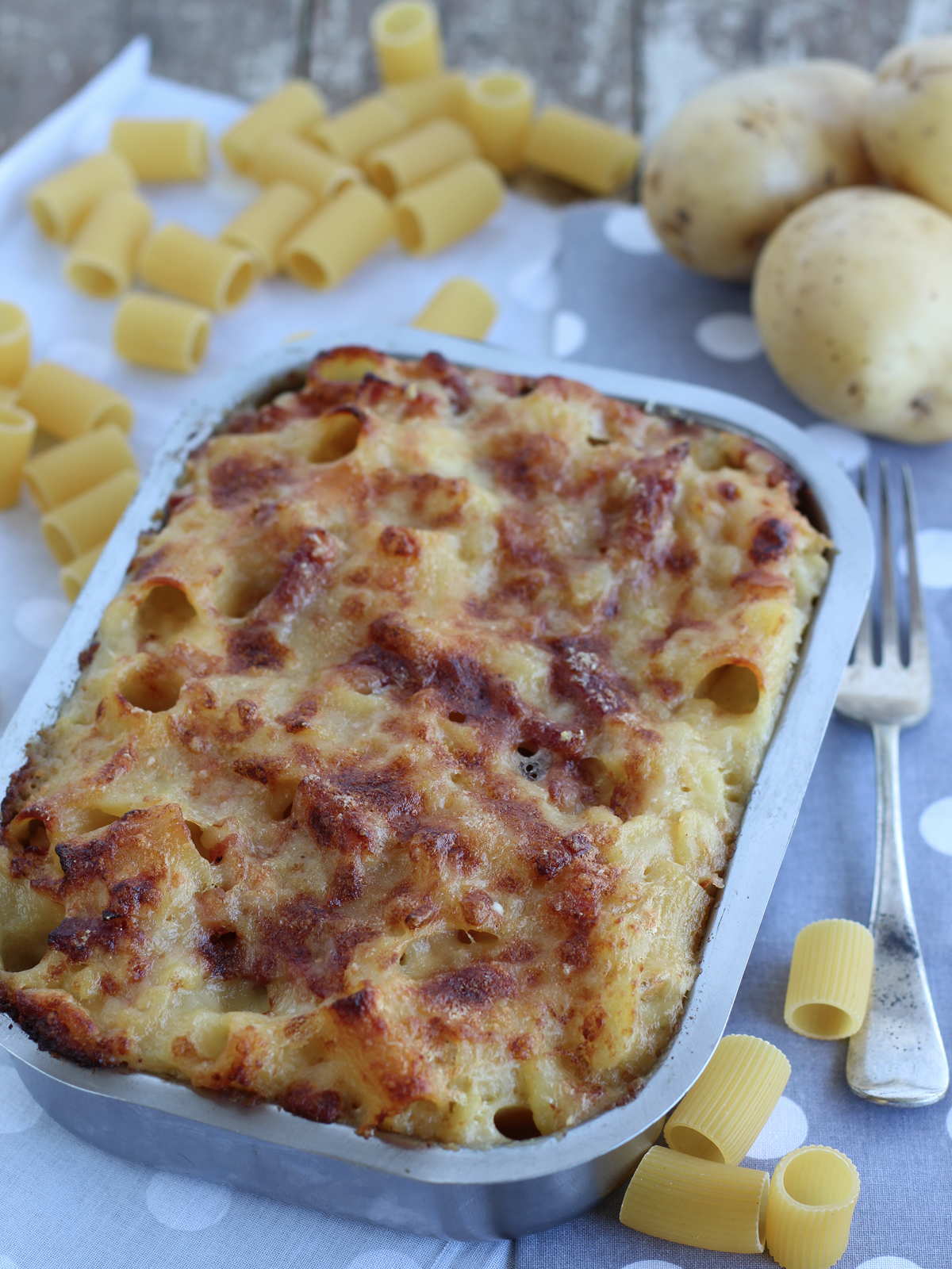 Pasta e patate con la provola di lucia melchiorre