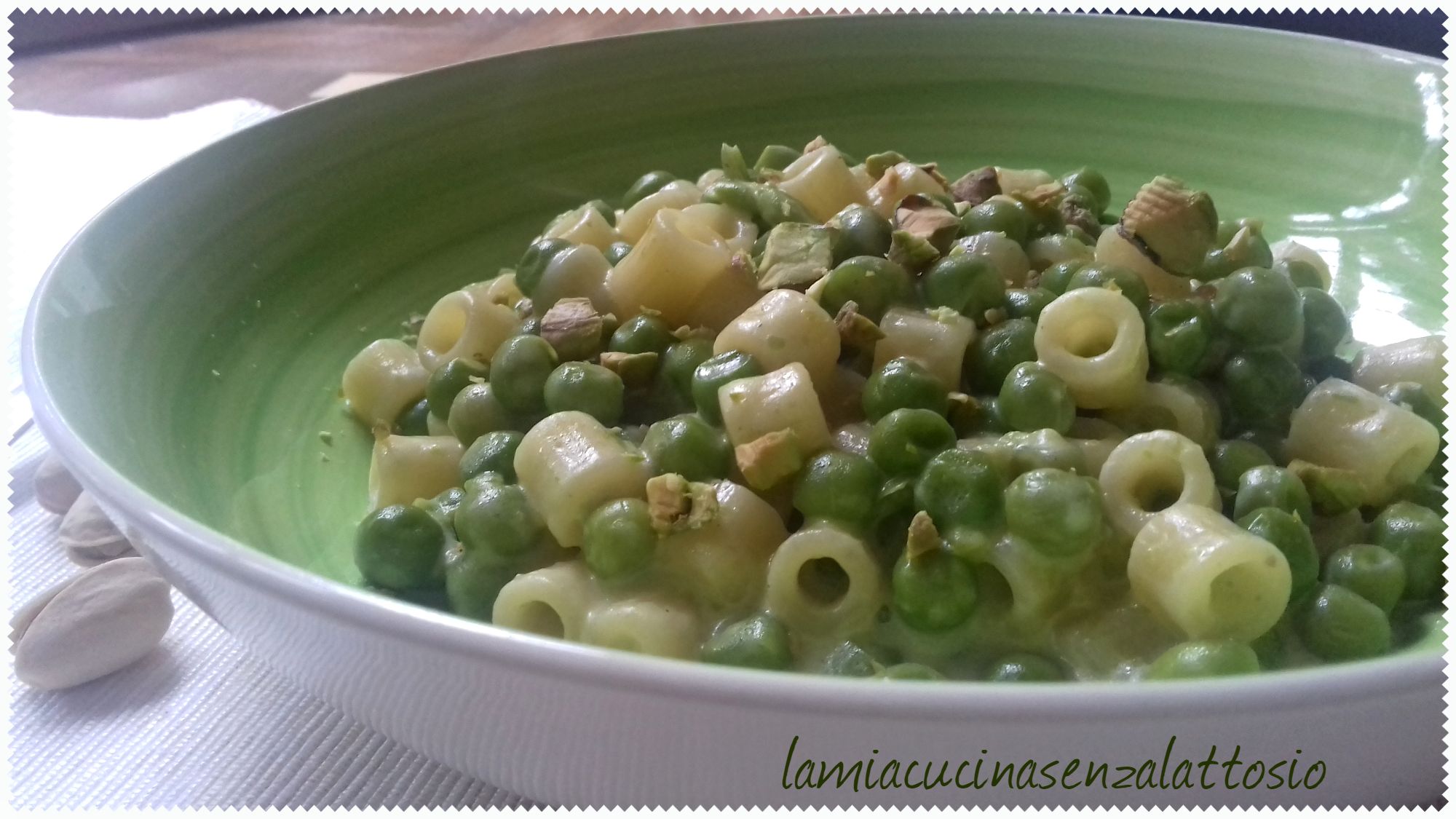 Pasta e piselli golosa – senza lattosio