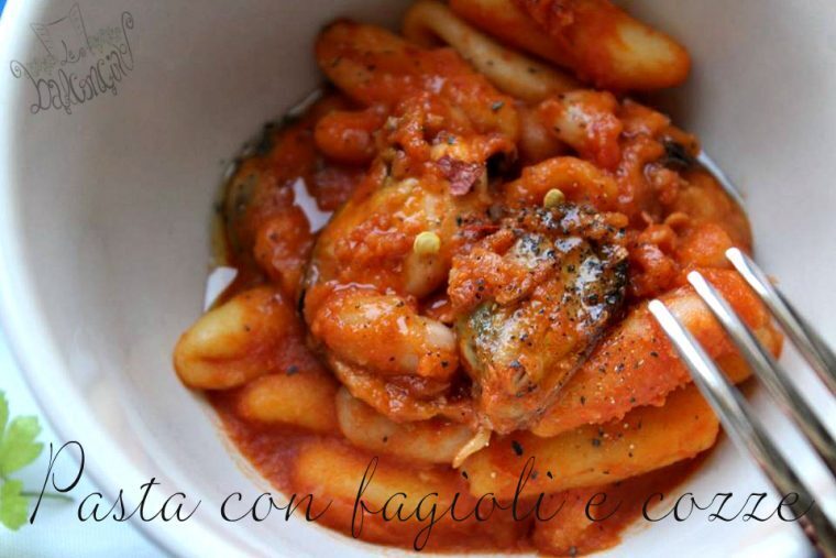 Pasta fagioli e cozze con il sughetto da inzuppo