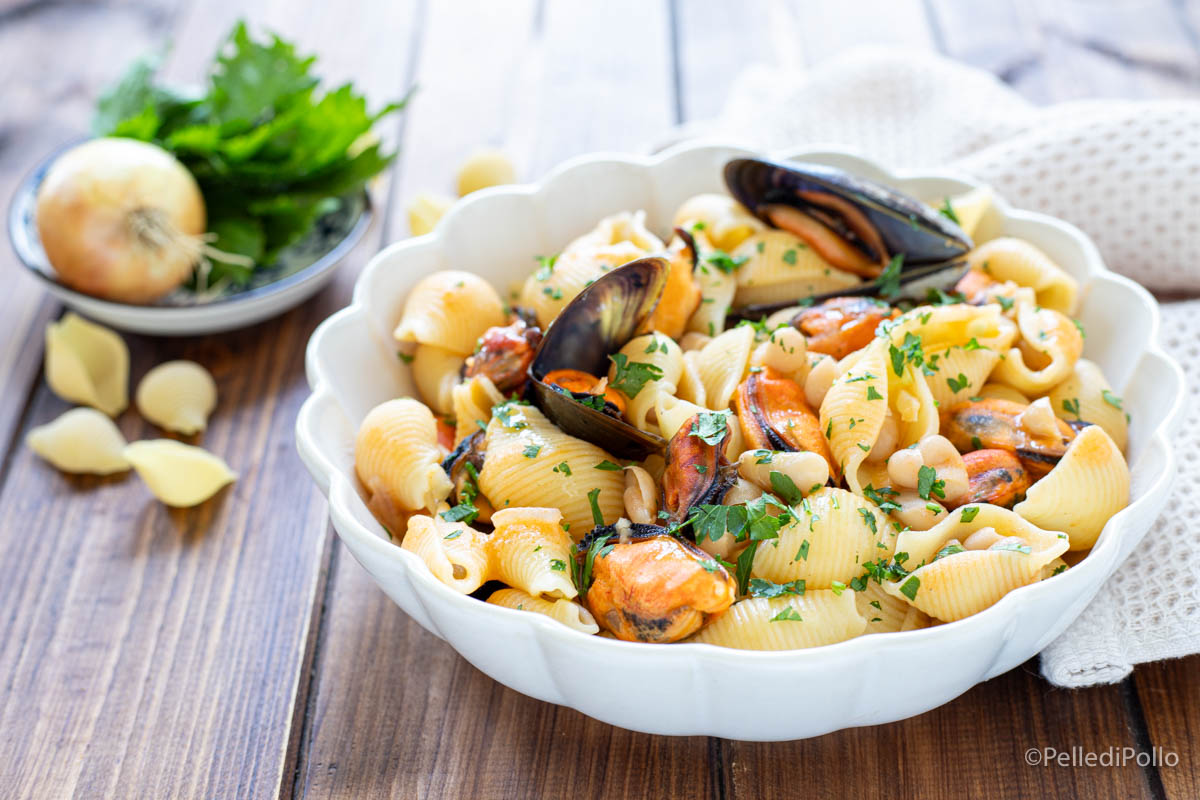 Pasta fagioli e cozze