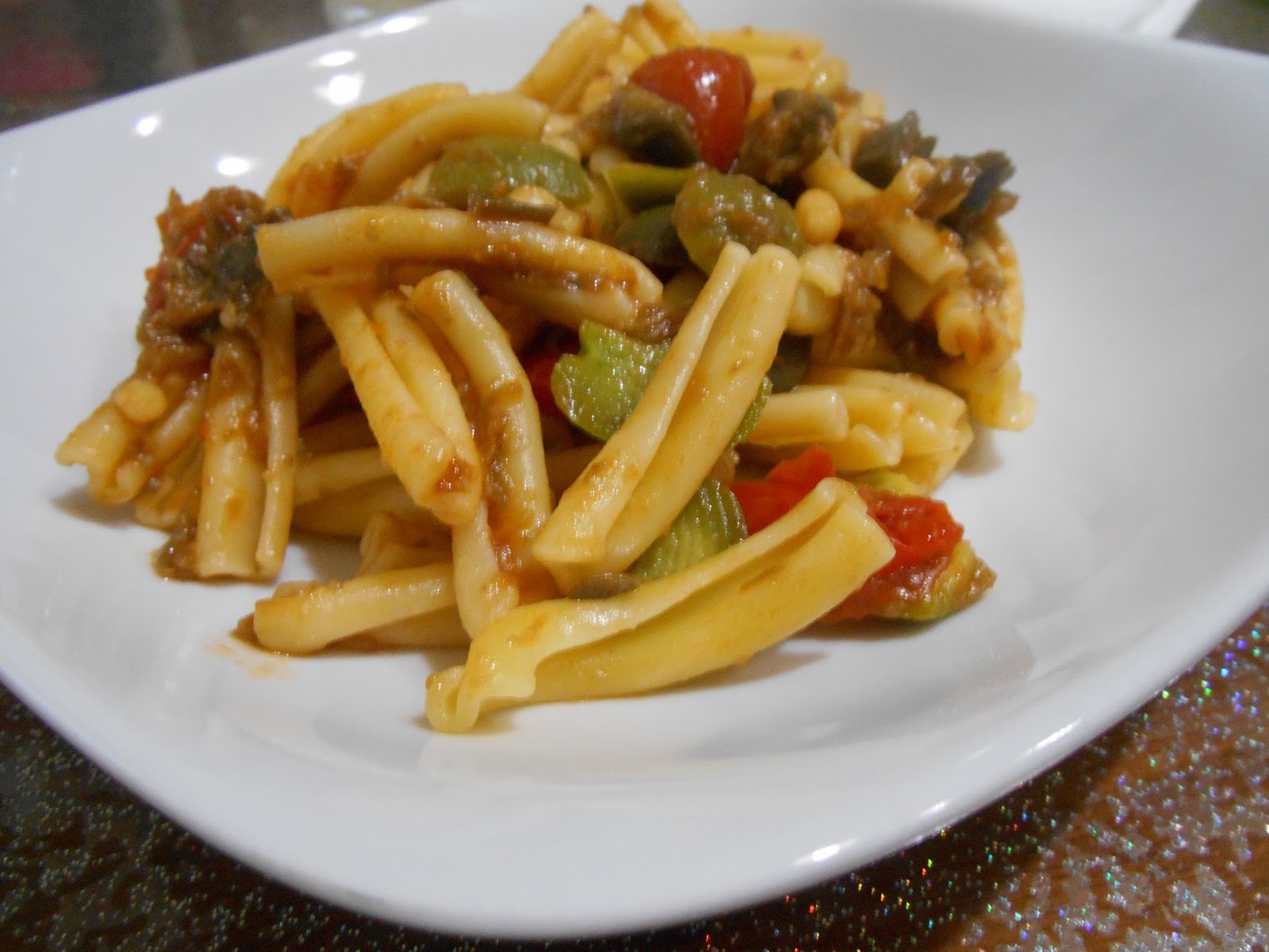 Pasta fredda alle melanzane