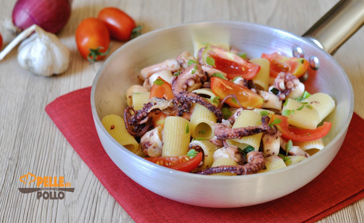 Pasta fredda con polpo e verdure
