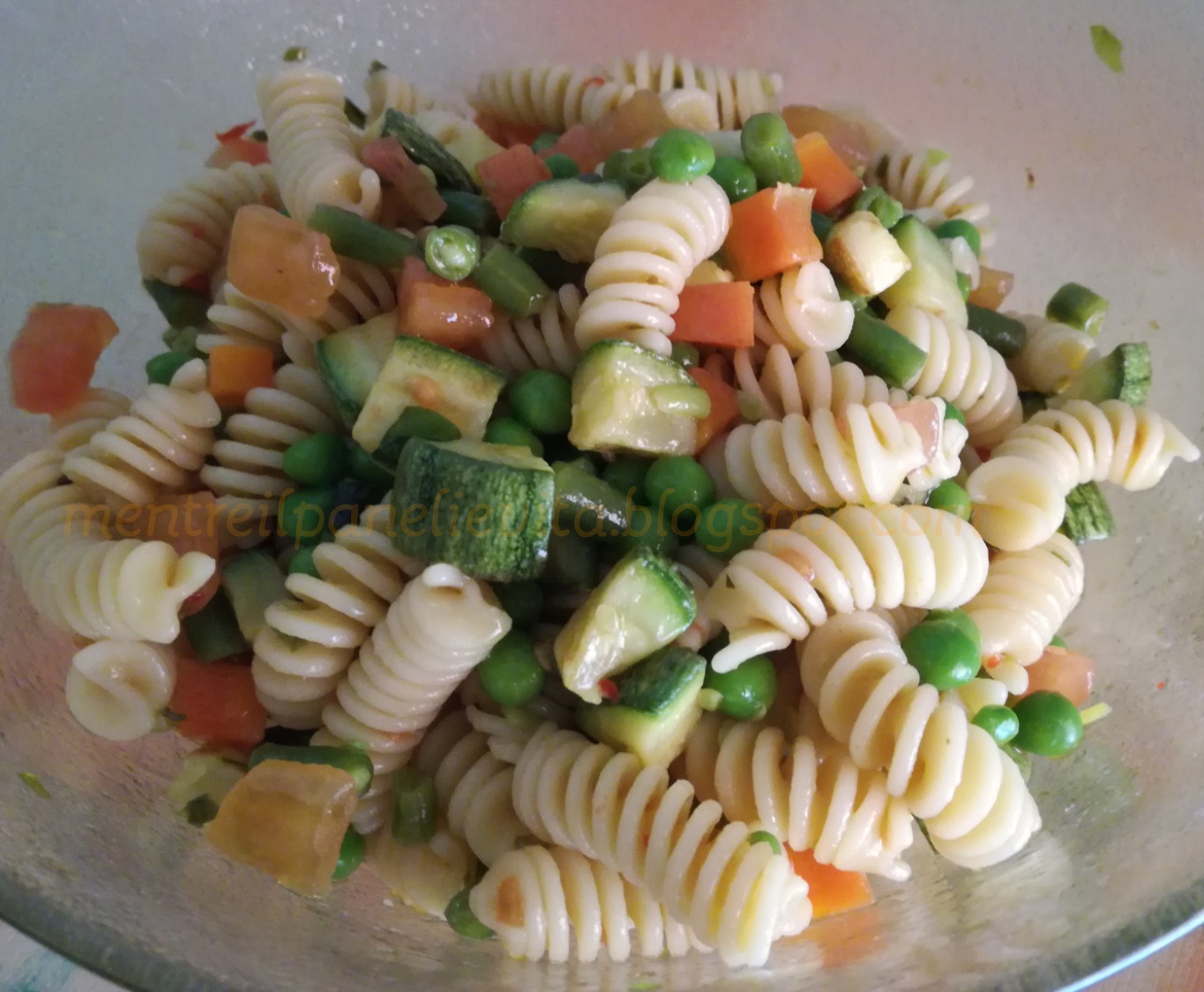 Pasta fredda con verdure