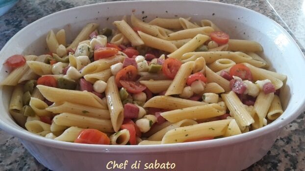 Pasta fredda con wurstel