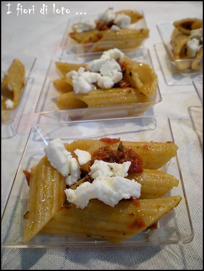 Pasta fredda finger food