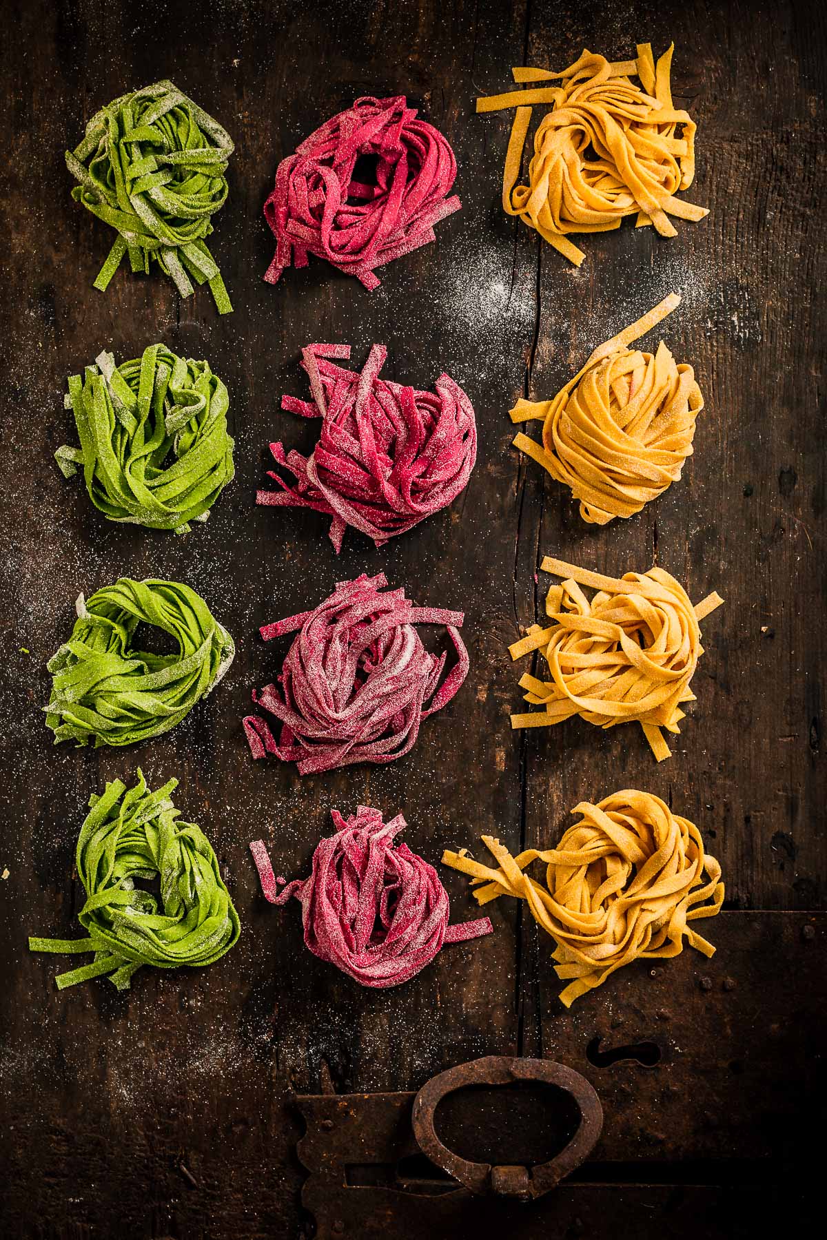 PASTA FRESCA VEGAN COLORATA senza uova | VEGAN COLORED FRESH PASTA