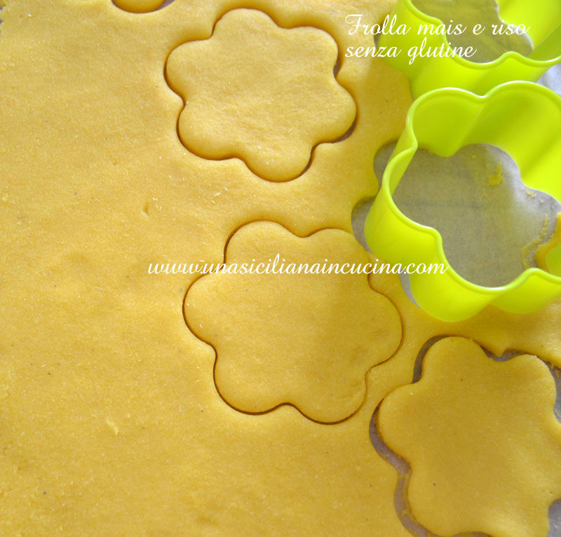 Pasta frolla mais e riso senza glutine