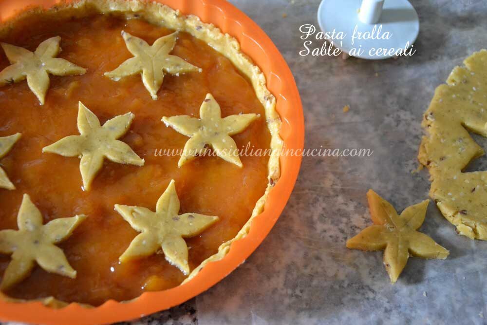 Pasta frolla sable ai cereali senza zucchero