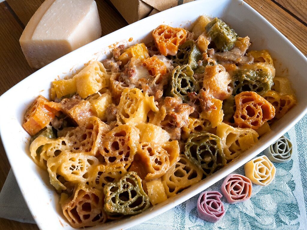 Pasta gratinata del boscaiolo
