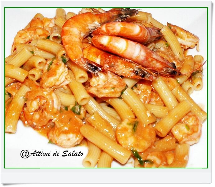 Pasta in salsa di gamberi