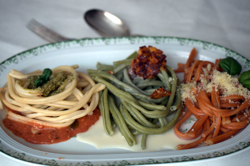 Pasta in tricolore
