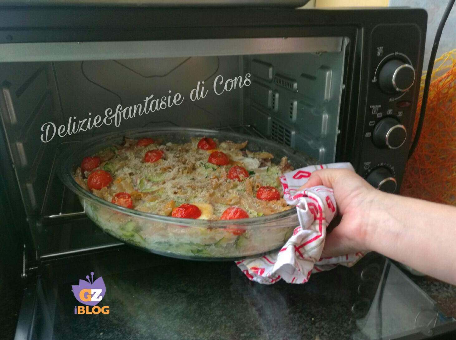 Pasta integrale al forno con zucchine e ricotta