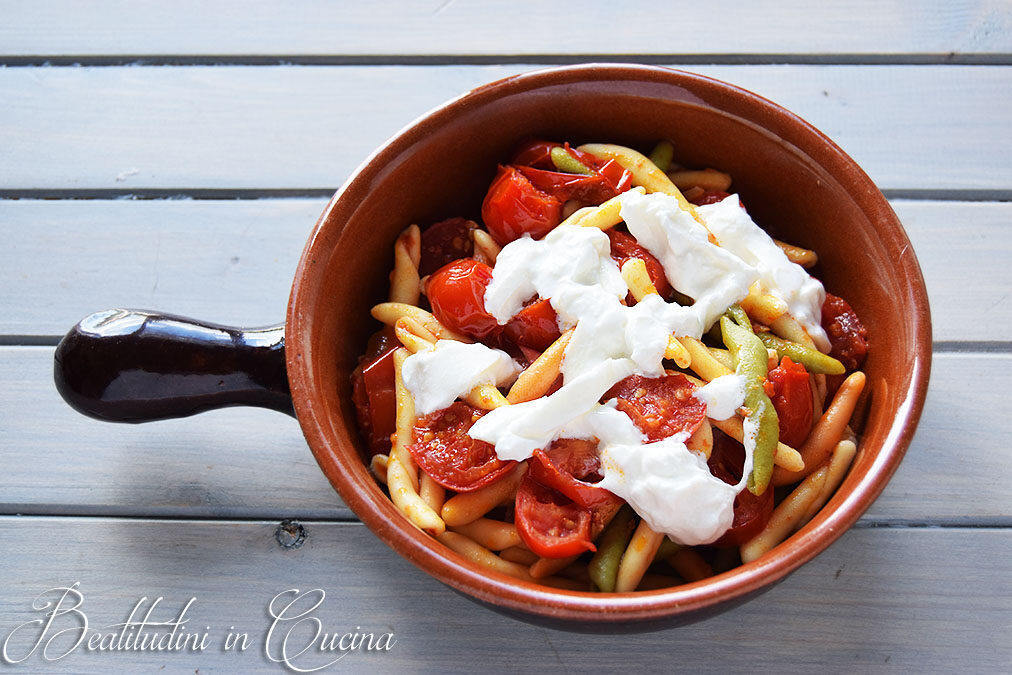 Pasta ‘nduja e burrata