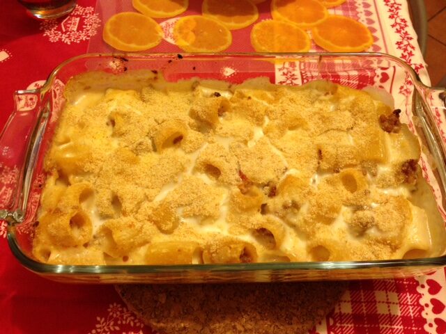 Pasta pasticciata al ragù