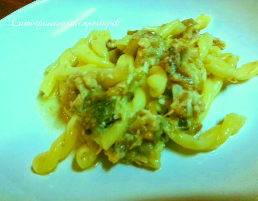 Pasta pesce spada e melanzane