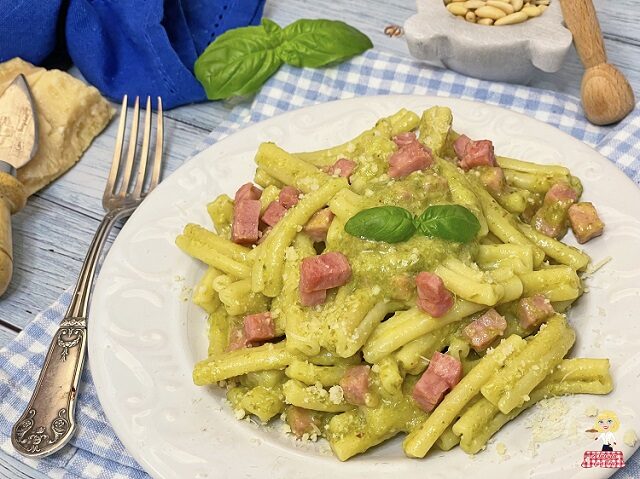 Pasta pesto di fagiolini