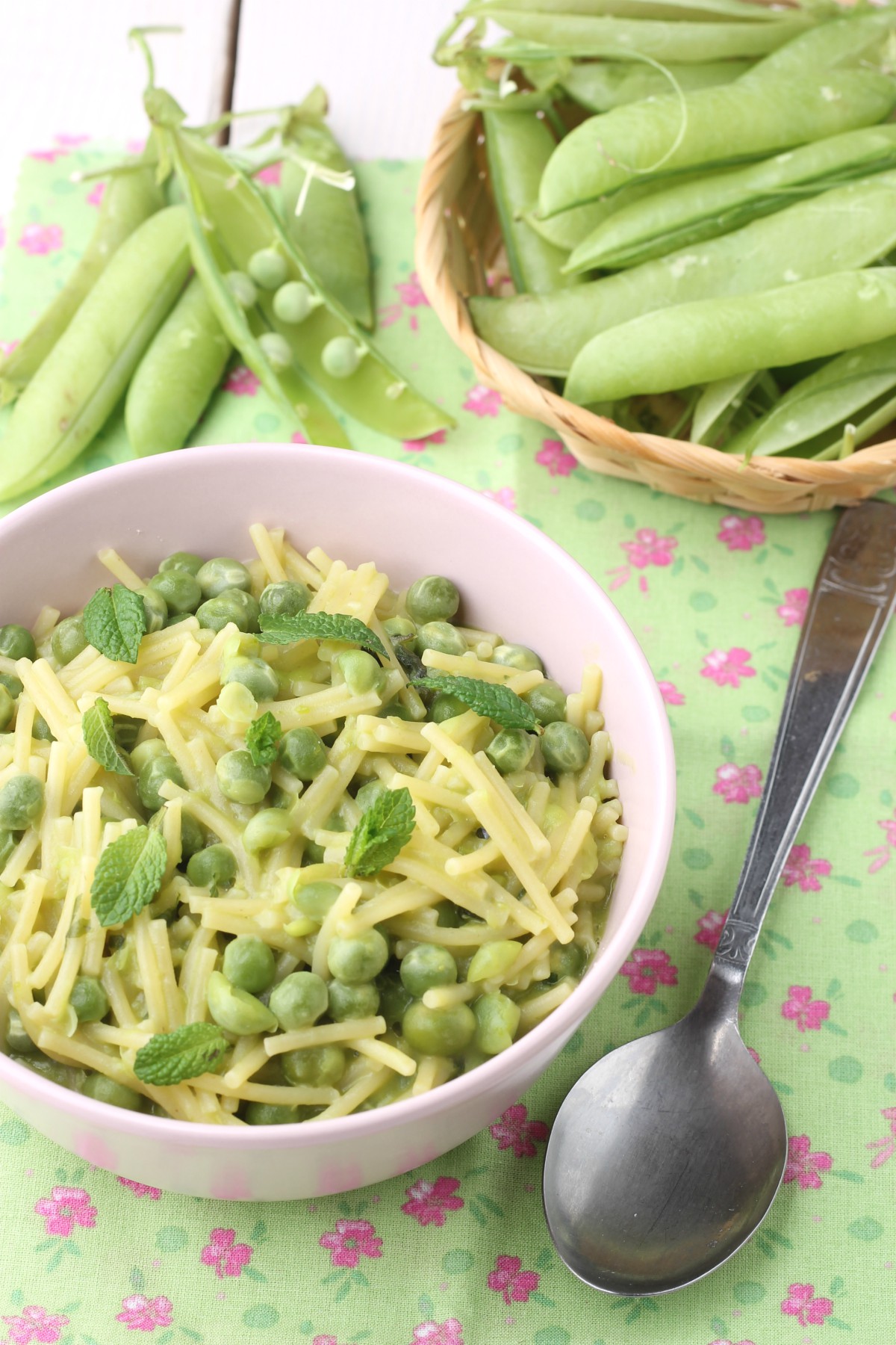 Pasta piselli e menta