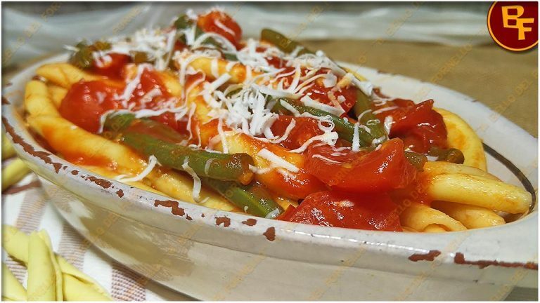 Pasta pomodoro ‘nduja e fagiolini