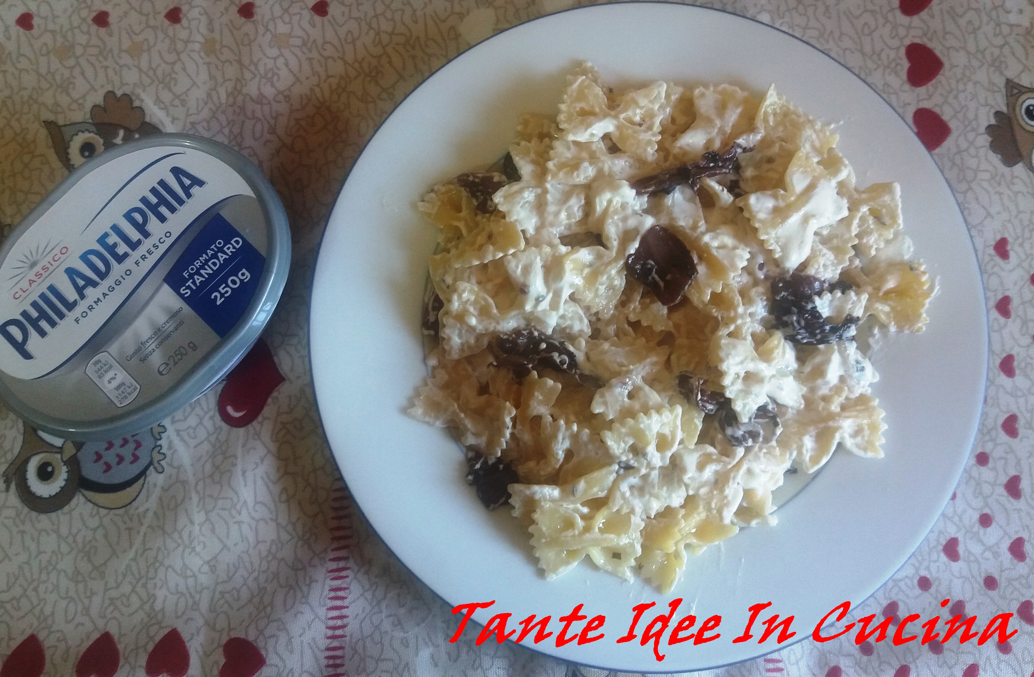 Pasta radicchio e philadelphia