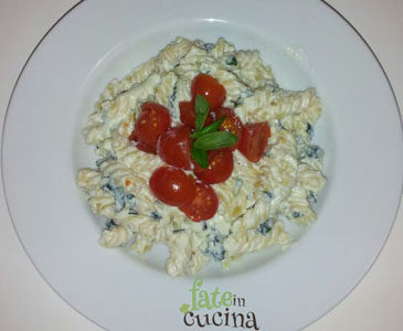 Pasta ricotta e basilico
